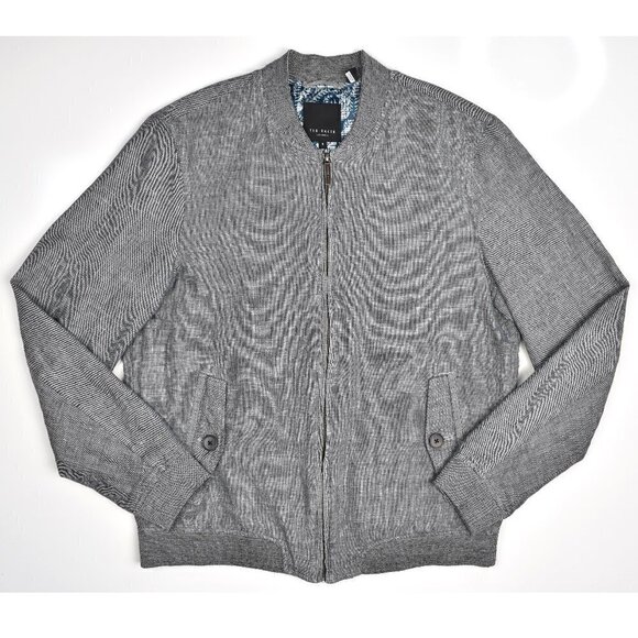 Ted Baker London Other - Ted Baker Rollin Linen Bomber Jacket 4
